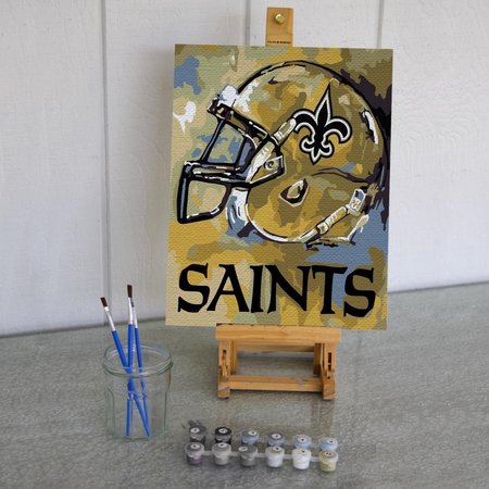 SPORTICULTURE Sporticulture CRPBNNOS NFL New Orleans Saints Team Pride Paint Number Kit CRPBNNOS